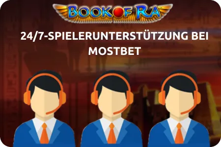 Spielersupport bei Mostbet book of ra