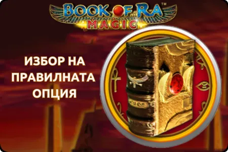 избор на правилната опция book of ra