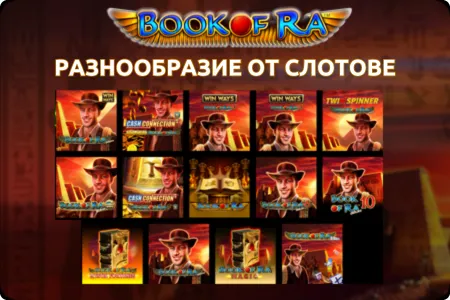 разнообразие от слотове book of ra