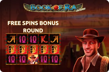 Book of Ra UK Deluxe Free Spins Bonus Round